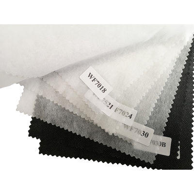 White/Black/Gray Nonwoven Thermal Bond Double Dot Interlining for Lightweight