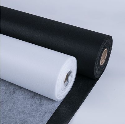 Polyester Interlining for Clothing Accessory in Black White and Gray Width 15-150cm