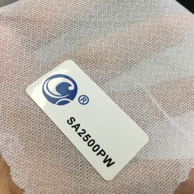 150cm Width Circular Tricot Woven Fusible Interlining for GAOXIN SA2500 in Pure White