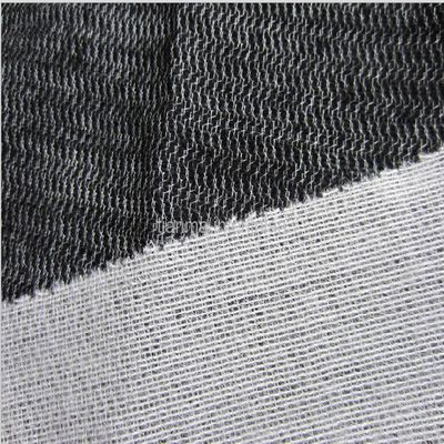 Hot Melt Adhesive Bonding Get the Job Done with Gray Circular Tricot Knit Interlining