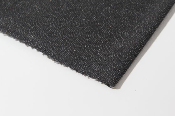 Woven Black 100% Polyester Tricot Warp Knitted Fusible Fabric