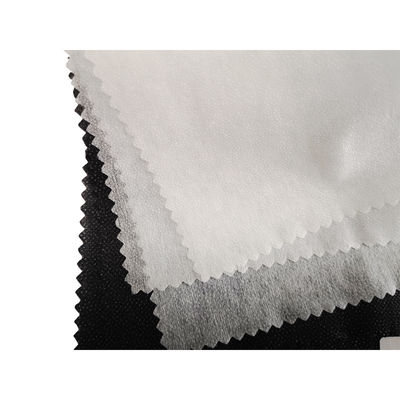 Embroidered Polyester Double Dot Non Woven Fusible Interlinings for Garment Coating