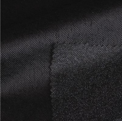 Gaoxin PA/PES Nonwoven Fusing Interlining for Garments Double Dot Black 90-200cm Width
