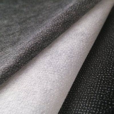 Gaoxin PA/PES Nonwoven Fusing Interlining for Garments Double Dot Black 90-200cm Width