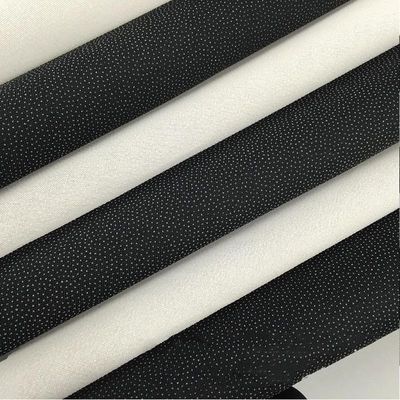 Non Woven Satin Interlining For Wrap Knit Within White Black Gray